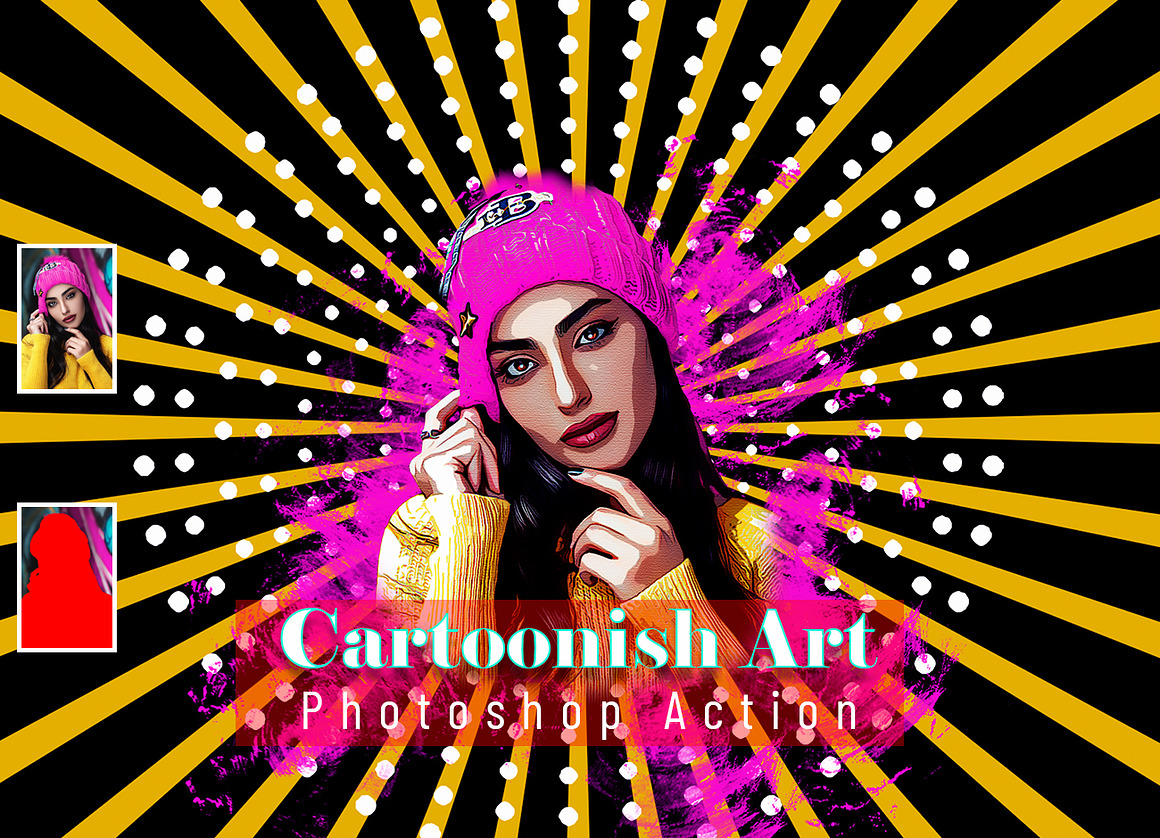 Cartoon Photoshop Action Bundle, an Action Add-On by Studio Retouch (Photo 12 of 22)