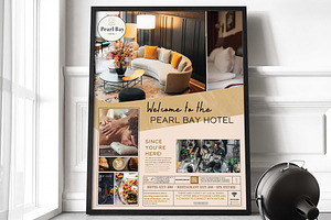 Hospitality poster template, a Poster Template by SouzaCreative