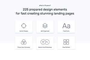 80% Sale. Picasso Landing UI Kit