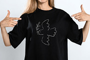 Dove of Peace hand drawn, an Illustration by DeShoff Art (Thumbnail 4 of 4)