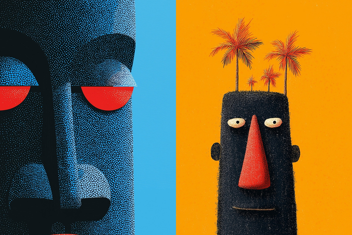 120 Tropical Tiki Mask Illustrations, a Decorative Illustration by Incomelion (Photo 16 of 20)