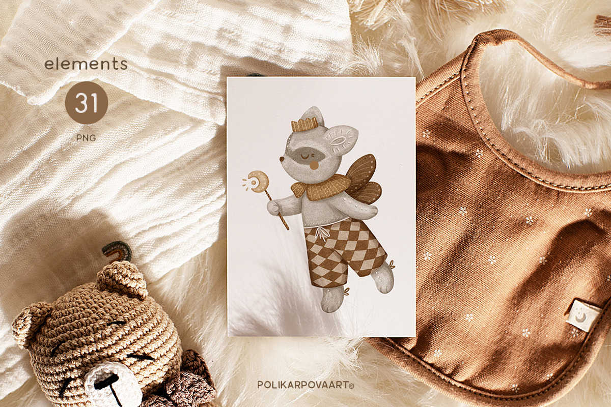 Magic Nursery. Baby collection, an Animal Illustration by polikarpovaart (Photo 9 of 11)