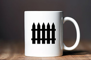 Fence Silhouette SVG #2, an Object Illustration by newminddesign (Thumbnail 10 of 10)
