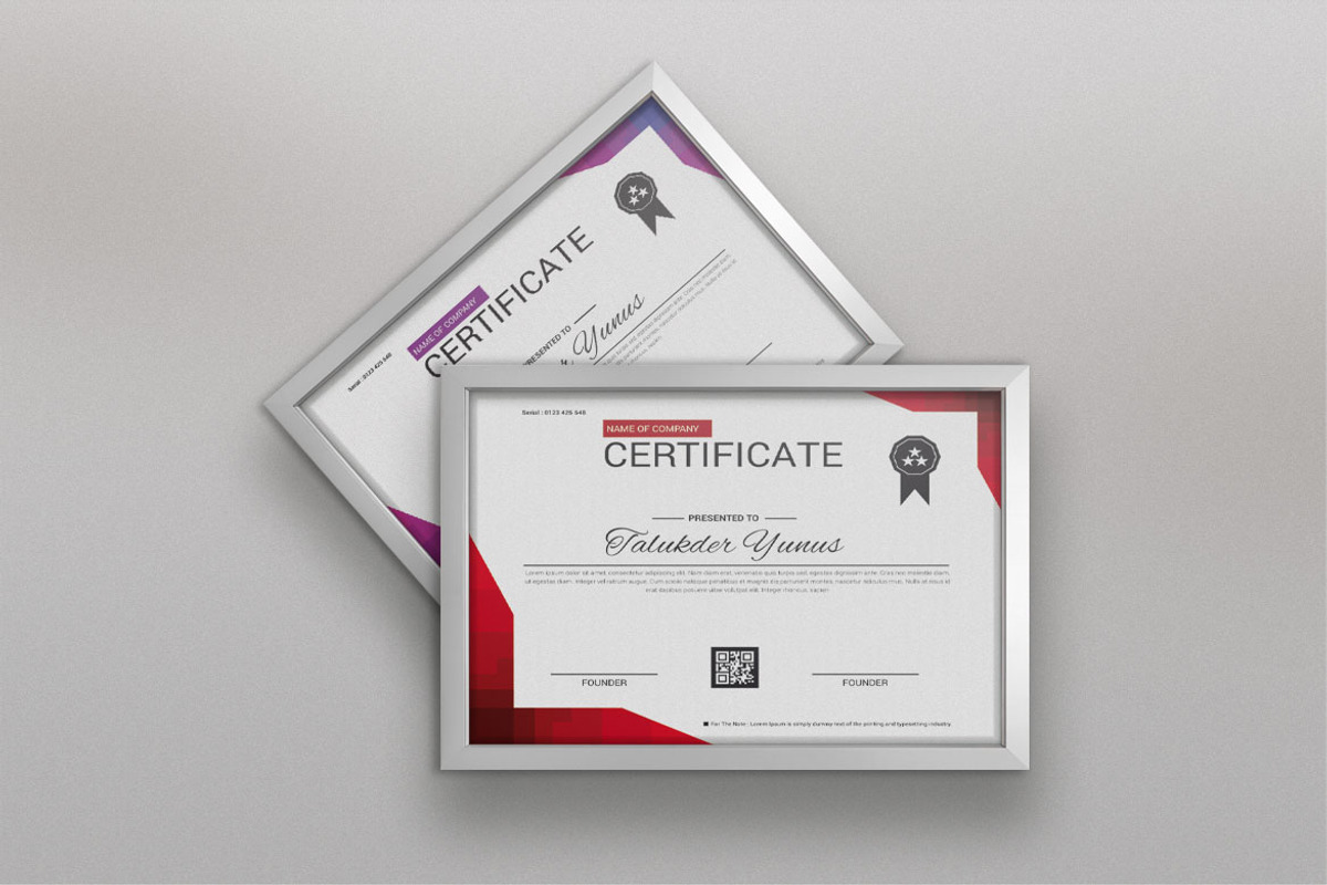Certificate Template, a Stationery Template by BrandlyTemplate (Photo 2 of 4)