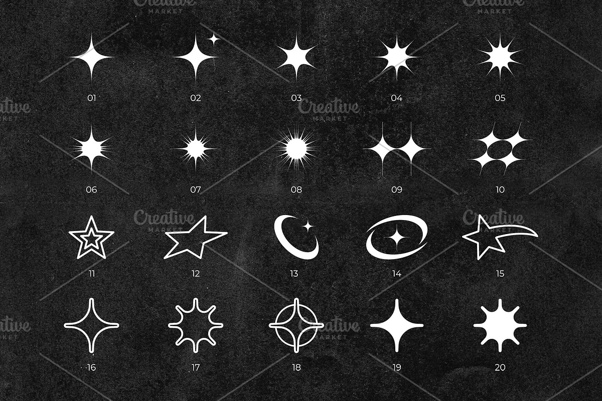 60 Vector Shapes Set - AI, EPS, PNG, a Graphic by Kojaif (Photo 2 of 4)