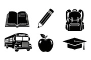 Back To School Silhouette Bundle, an Illustration by Designer_Momina (Thumbnail 31 of 51)