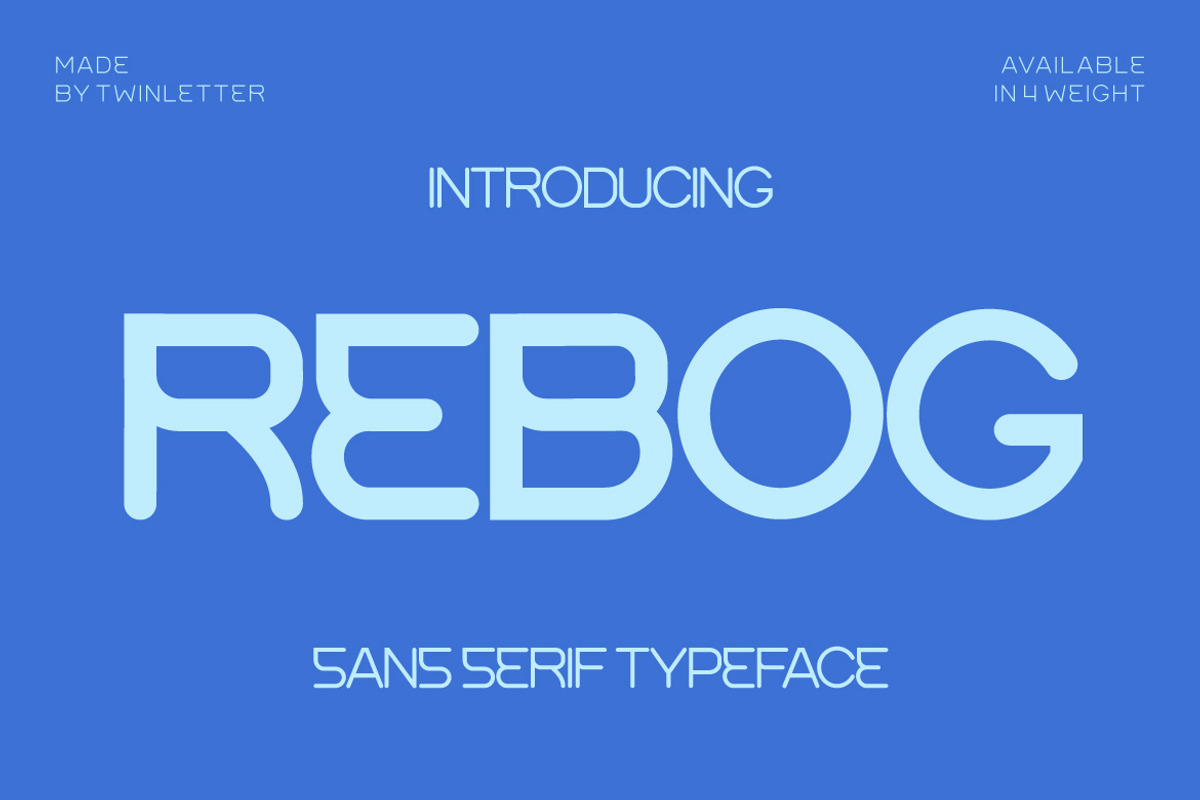 Rebog, a Sans Serif Font by twinstd (Photo 1 of 11)