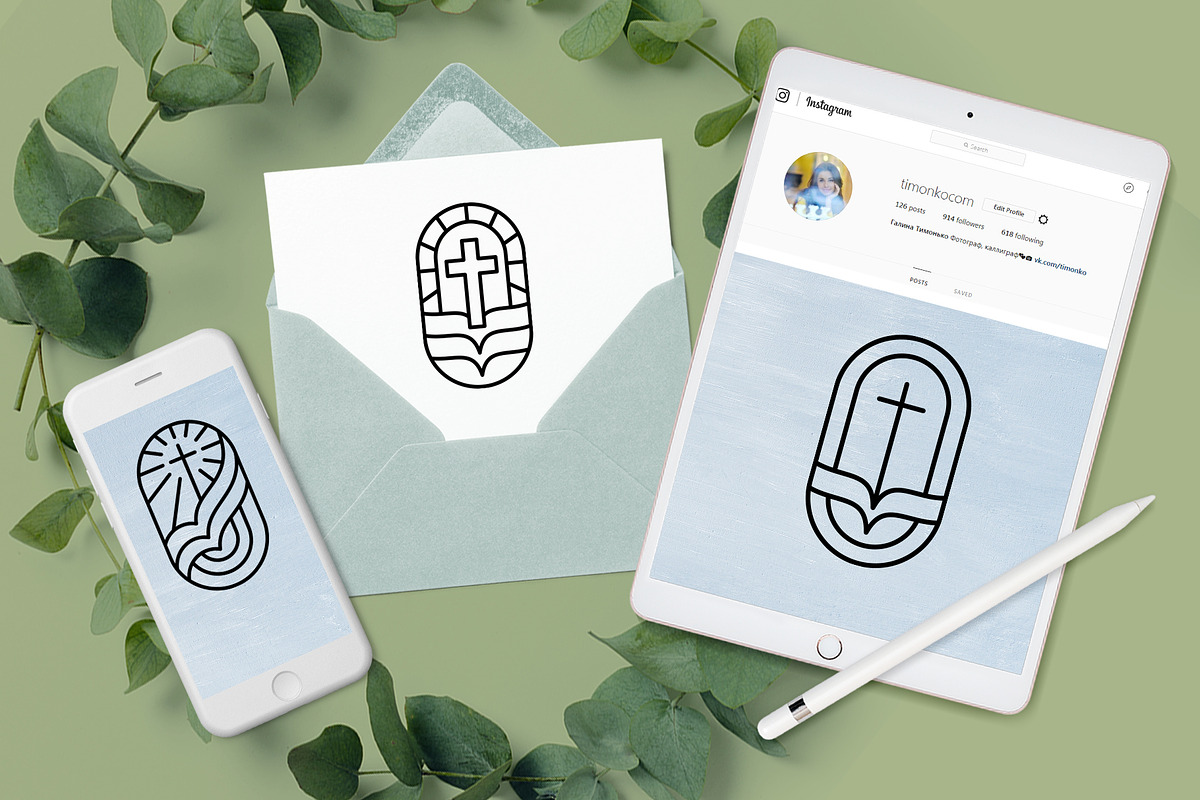 Christian Church Logos Vector SVG, an Object Graphic by Happy Letters (Photo 2 of 8)