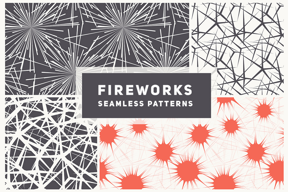 Seamless Patterns with Fireworks