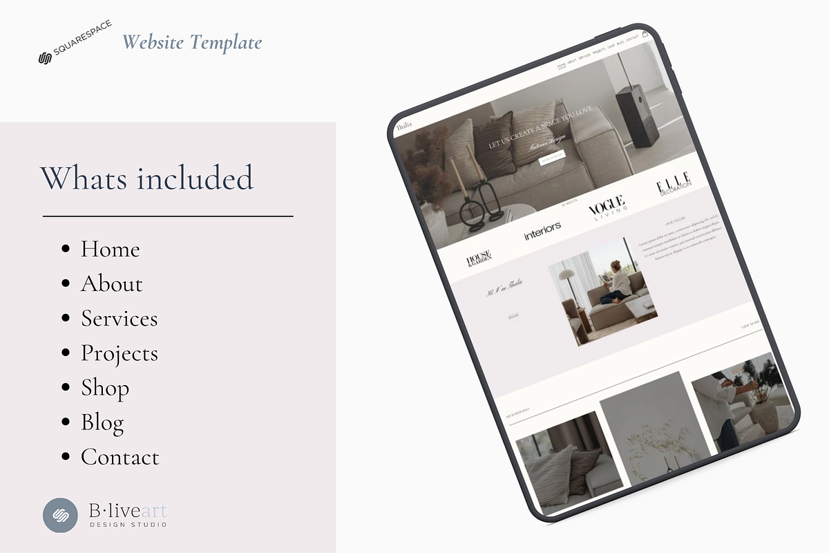 Thalia Squarespace 7.1 Template, a Squarespace Template by Beliveart Studio (Photo 3 of 4)