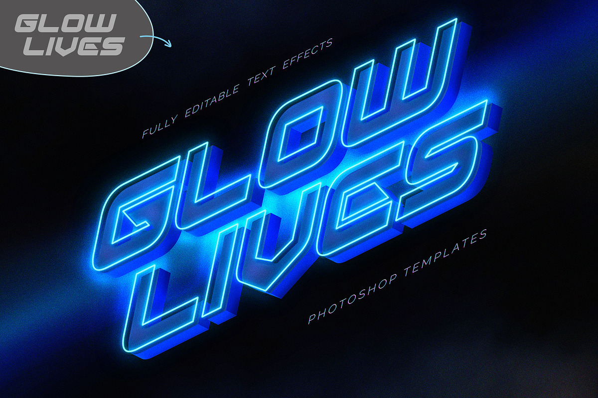 Neon Glow 3D Text Effect, a Layer Style Add-On by Andrew Skoch Design (Photo 8 of 8)