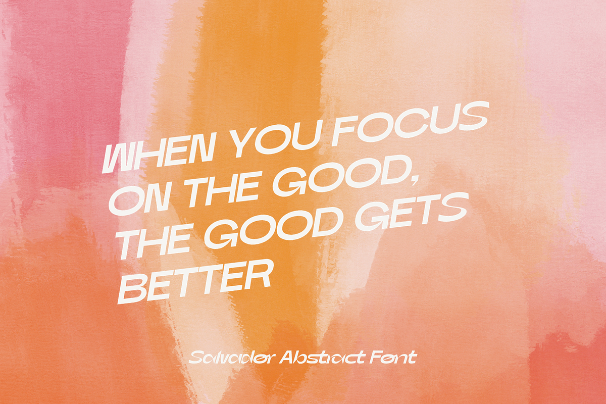Salvador Abstract Font, a Sans Serif Font by 177Studio (Photo 5 of 8)