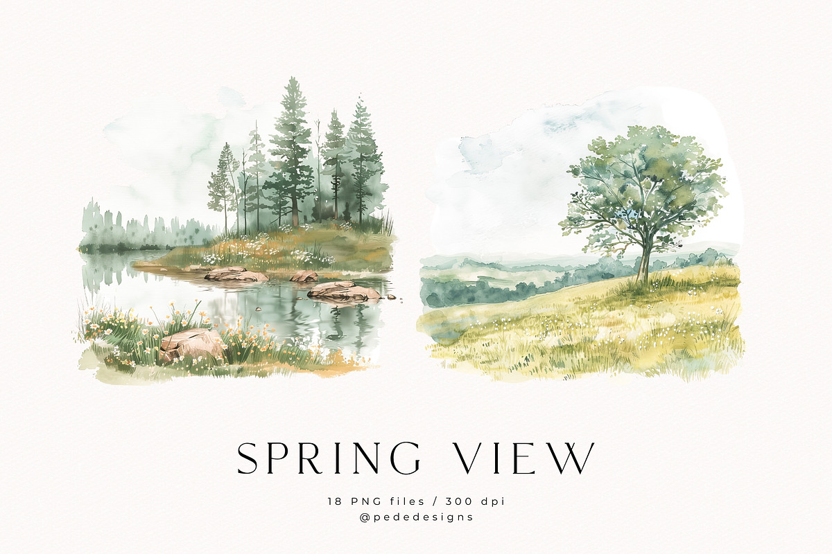 Spring View, a Seasonal Illustration by PeDe Designs (Photo 10 of 10)