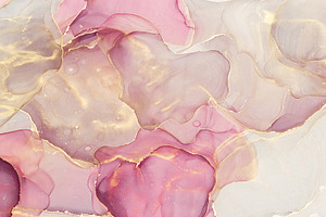 Pink Ink Fluid Textures