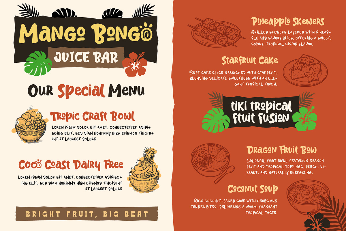 Tiki Bongo - Tropical Display Font, a Handwritten Font by Inviline.co (Photo 3 of 13)
