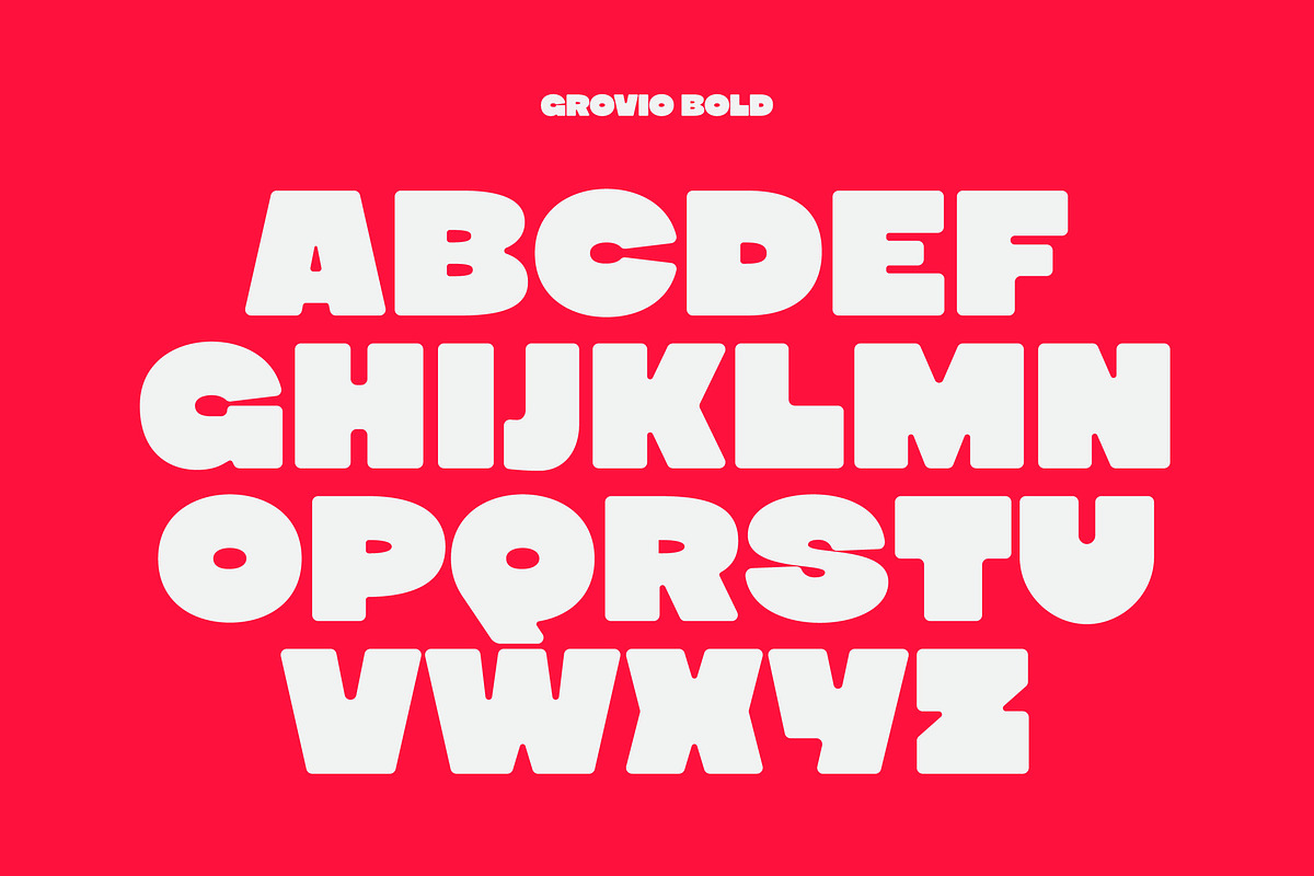 Grovio - Bold Dsiplay Font, a Sans Serif Font by limitype (Photo 7 of 12)