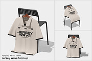 Jersey Wave Mockup, a Shirt Mockup by Unerispace (Thumbnail 1 of 5)