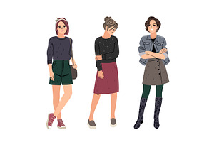 Fashion pretty woman in casual, a Person Illustration by Stock-Smart-Start