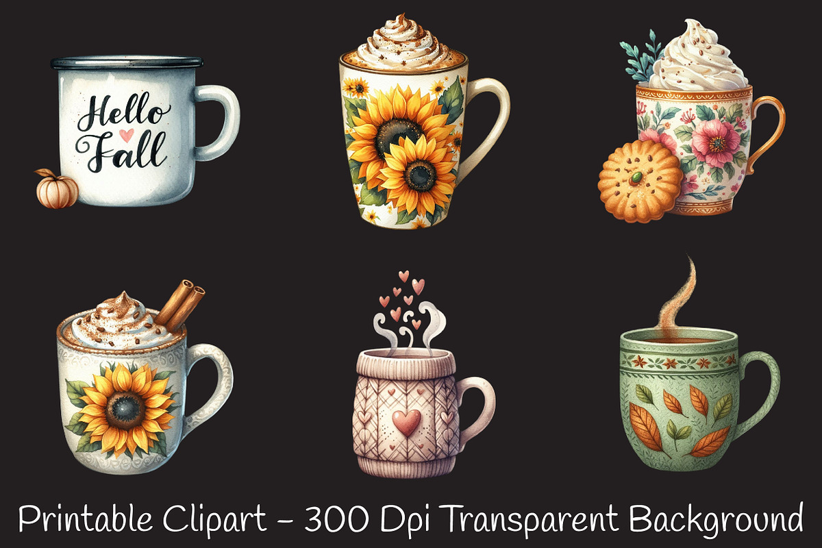 Fall Mug Clipart, an Illustration by RobertsArt (Photo 4 of 6)