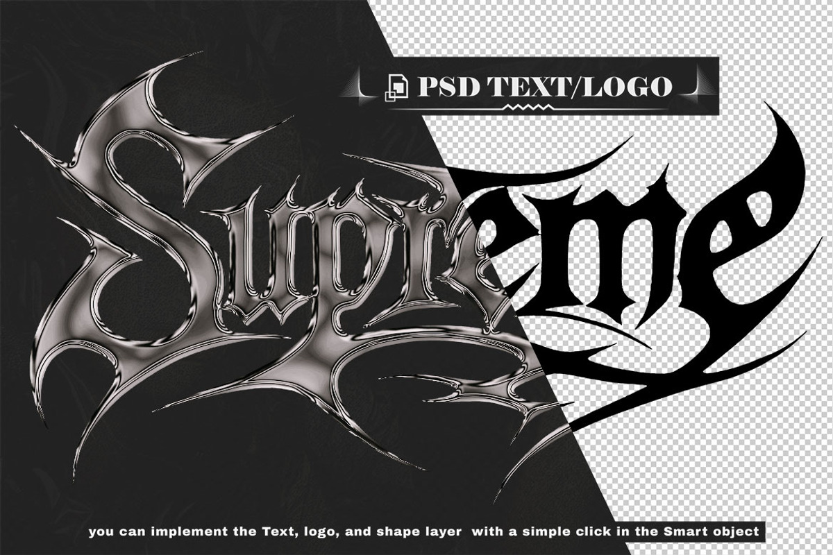 Chrome & Golden & Metal Text Effect, a Brushes & More by one-touch (Photo 9 of 9)
