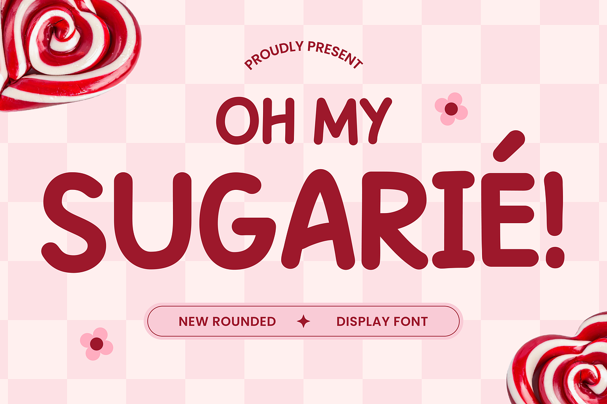 Oh My Sugarié – Fun Display Font, a Sans Serif Font by Studio Moara (Photo 1 of 8)
