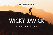Wicky Javick Sans Serif Font Family, a Sans Serif Font by Bayuktx (Thumbnail 1 of 4)