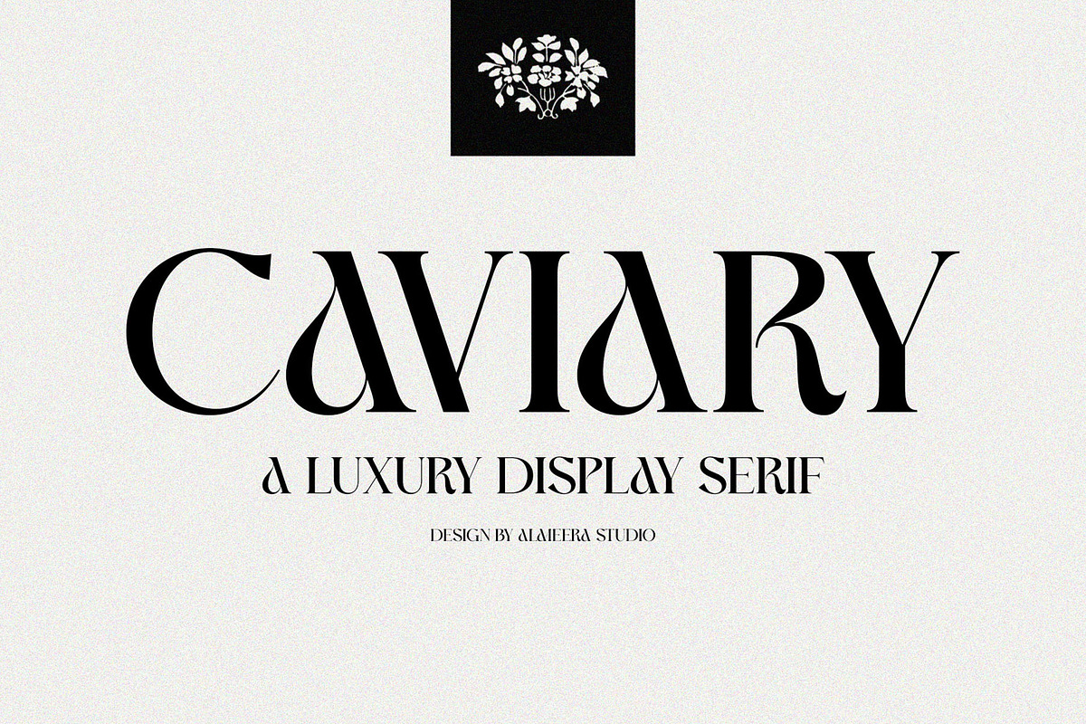 Caviary - Display serif font, a Serif Font by Almeera Std (Photo 1 of 8)