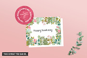Invitation Mockup w/ Eucalyptus Twig, a Print Template by Hype Your Prints (Thumbnail 3 of 5)