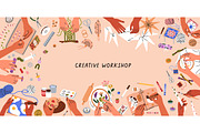 Hand craft, craftwork banner designs, a Decorative Illustration by Good Studio (Thumbnail 2 of 6)