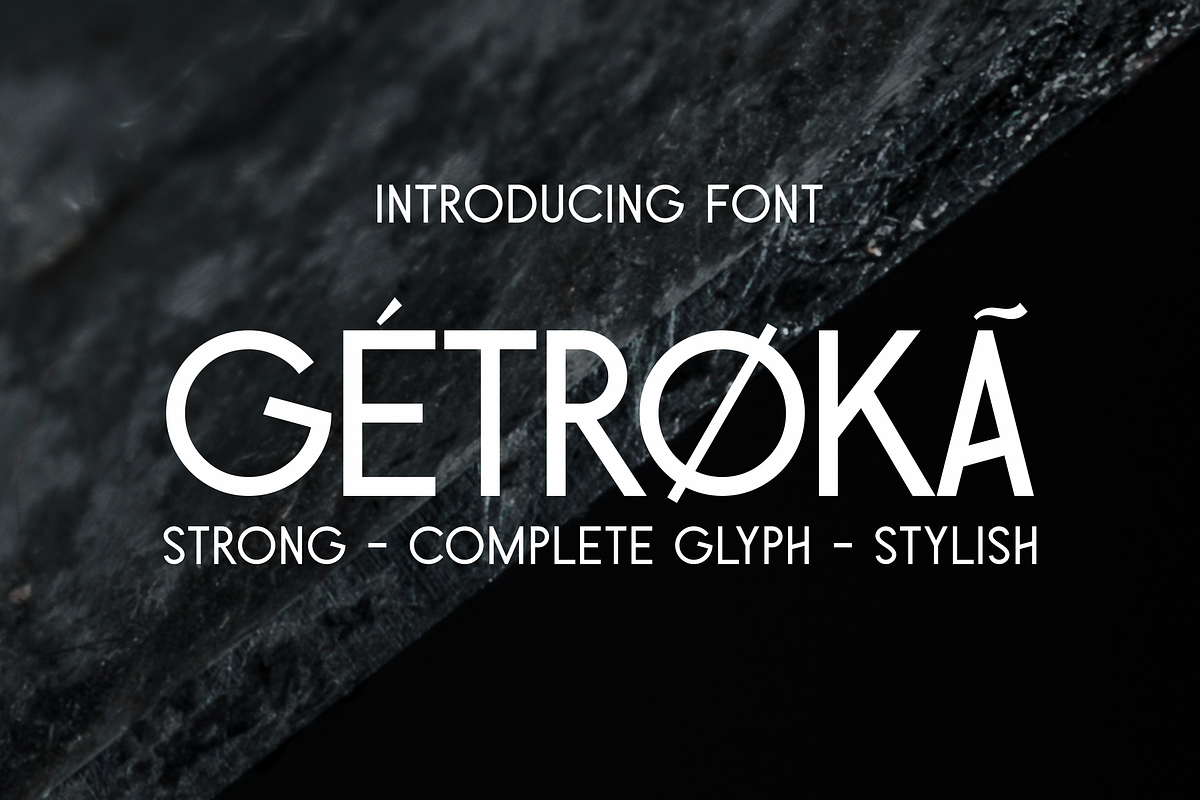 Getroka Sans Epic Edition Font, a Sans Serif Font by Monoletter Studio (Photo 1 of 5)