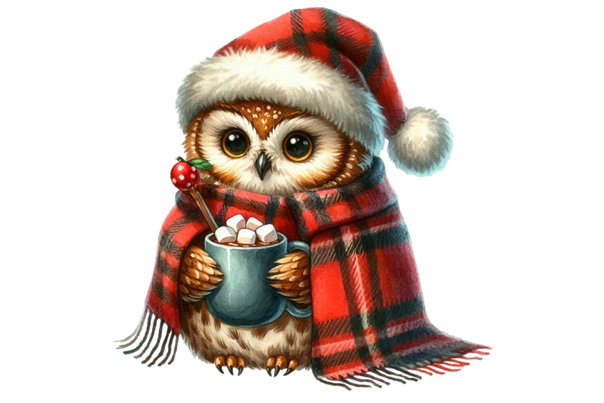 Cute Little Owl Clipart Sublimation, an Illustration by Designworld (Photo 4 of 5)