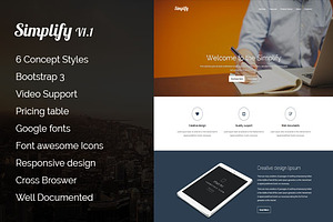 Simplify Responsive Landing Page