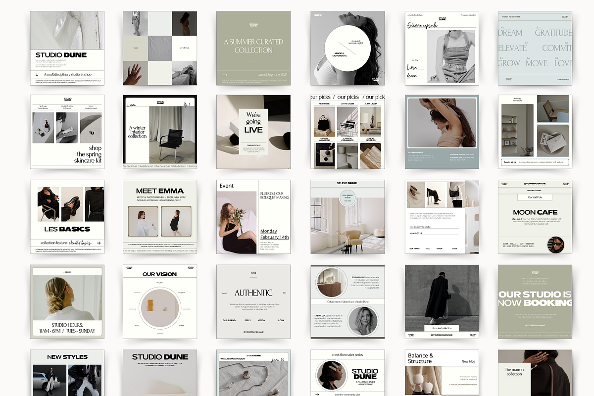 DUNE | Canva Social Media kit, a Social Media Template by The Curatory Studio (Photo 7 of 7)