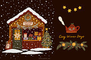 Cozy Christmas – Vector Clipart, a Seasonal Illustration by Jenny Quince (Thumbnail 12 of 14)