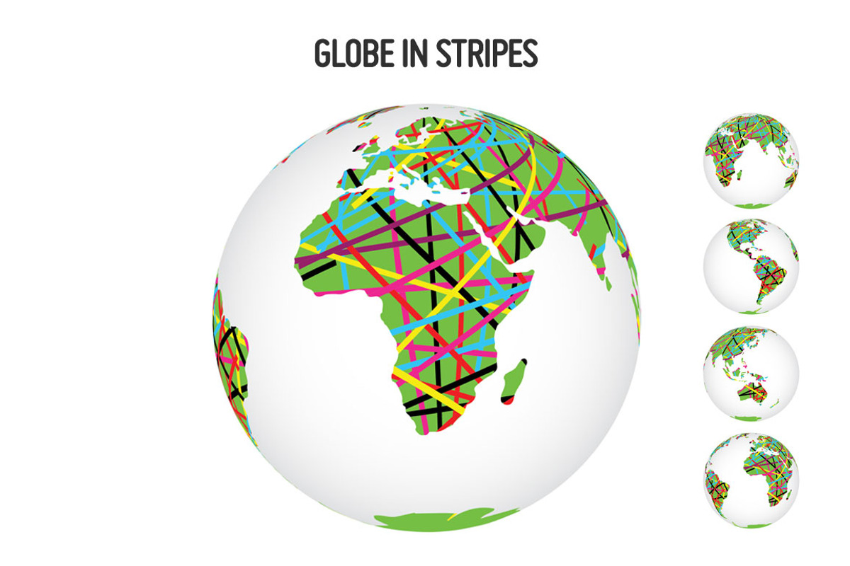 Globe in Stripes