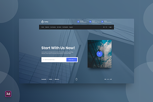 Hero Header Landing Page Template