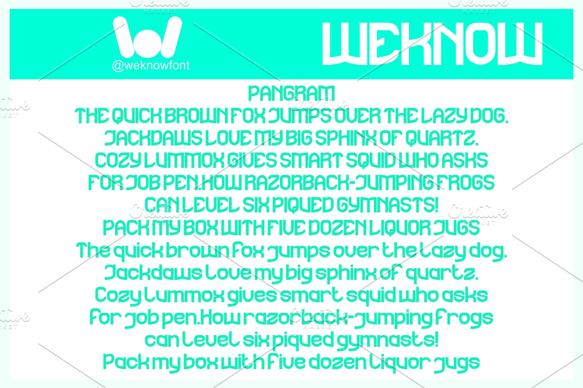 The Rain font, a Sans Serif Font by weknow (Photo 6 of 8)