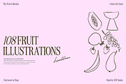 Hand Drawn Fruit Illustration Set, a Food Illustration by GFB Studio (Thumbnail 1 of 7)