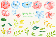 Watercolor Clipart Spring Fresh, an Illustration by Corner Croft (Thumbnail 2 of 3)