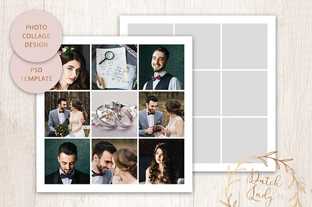 PSD Photo Collage Template #10, a Poster Template by The Dutch Lady Designs