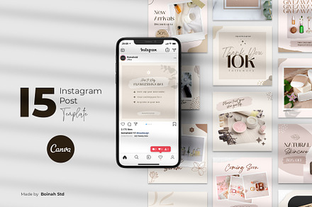 Skincare Instagram Post Canva