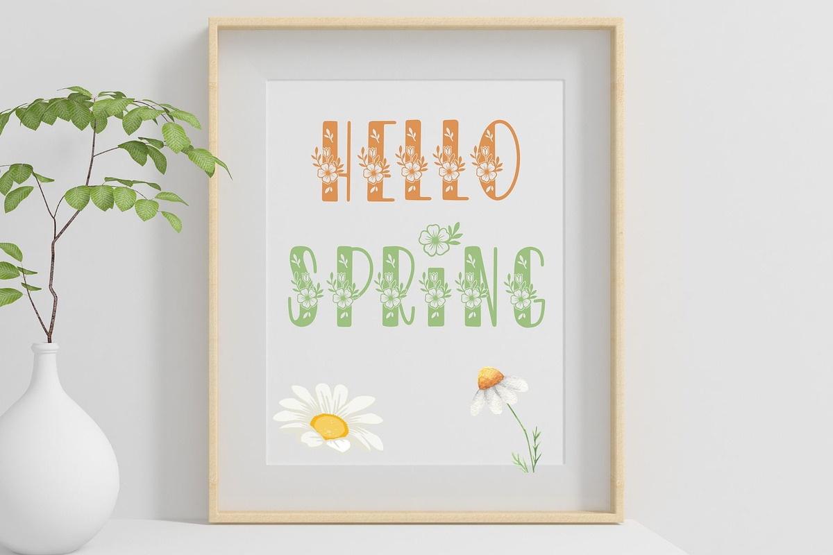 Floria – Floral Decorative Font, a Symbol Font by AnningArts (Photo 5 of 7)