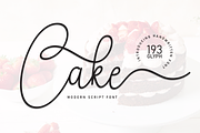 Cake | Script Font, a Blackletter Font by Scratchones (Thumbnail 1 of 9)