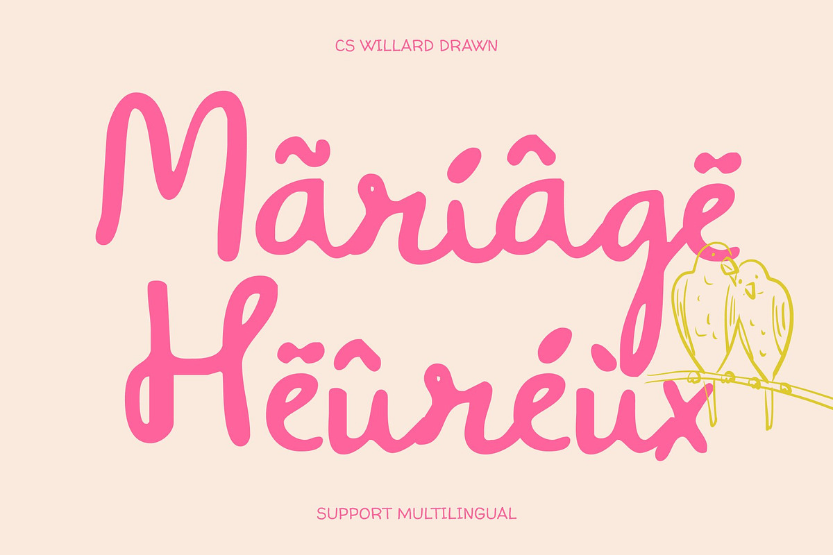 CS Willard Drawn, a Script Font by Craft Supply Co. (Photo 4 of 8)