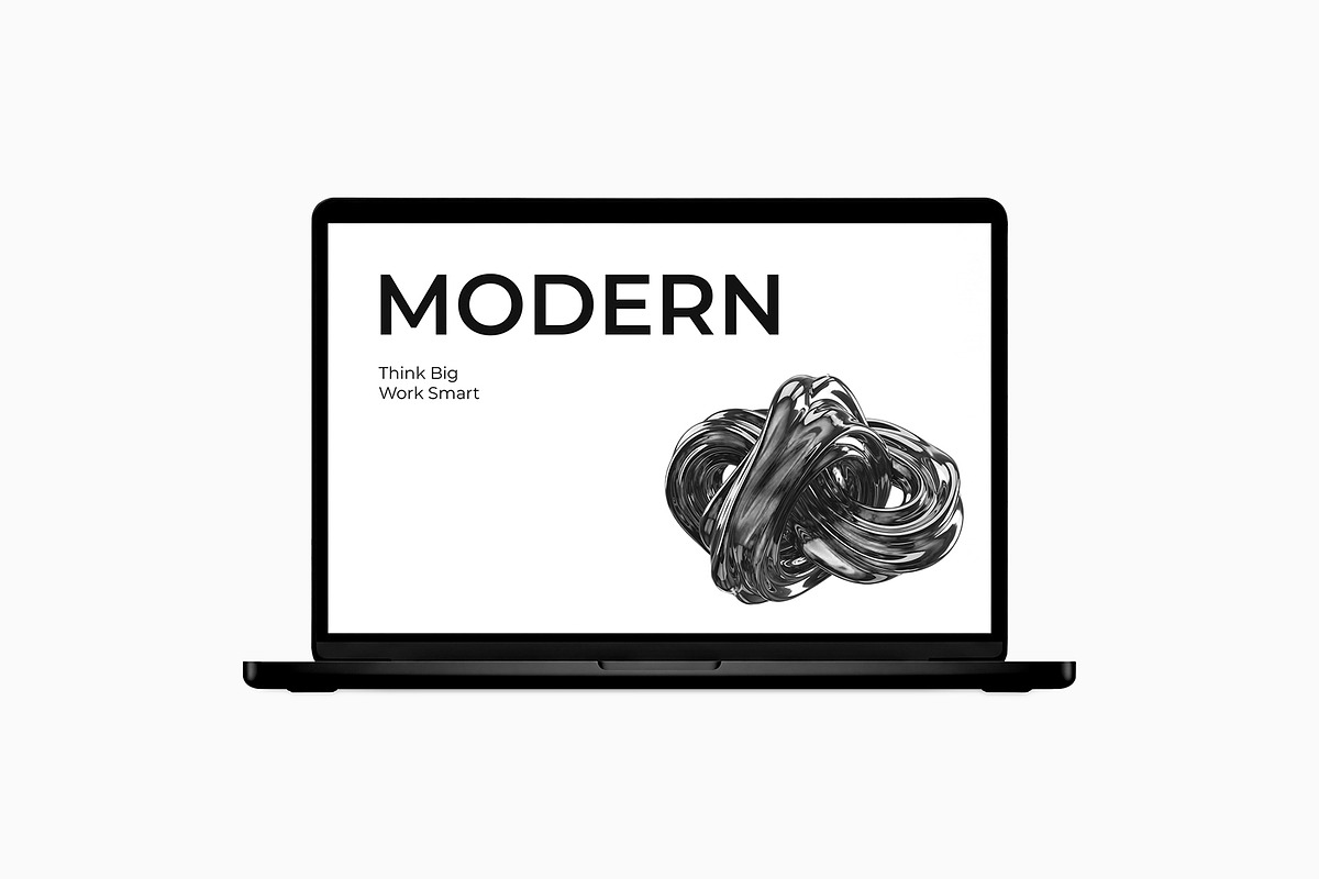 Laptop Screen Mockup PSD Template, a Mac Mockup by graphypix (Photo 3 of 4)