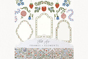 Folk Art Frames borders Scandinavian, an Object Illustration by Invite to Clipart (Thumbnail 1 of 9)