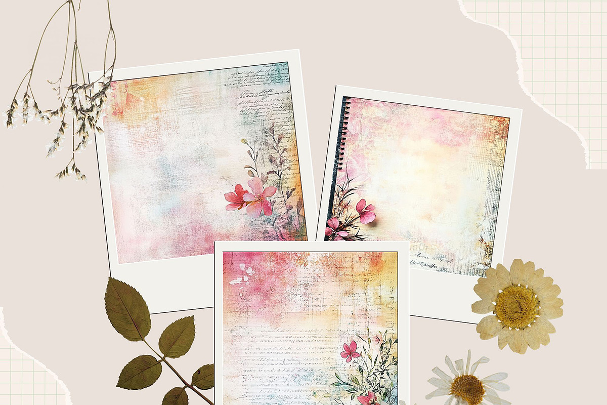 Floral Distressed Backgrounds, a Decorative Illustration by pictures for you (Photo 19 of 36)