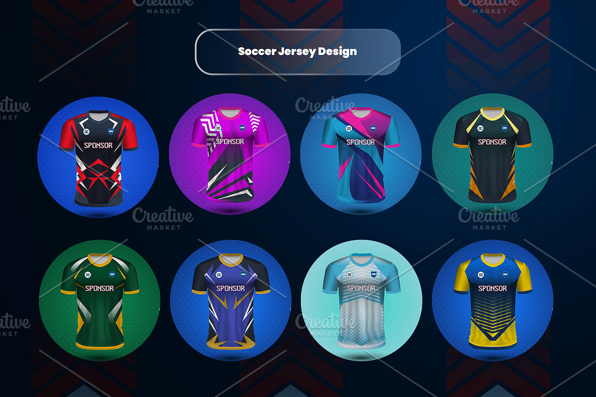 Soccer & Football Uniform Design, a Sport Illustration by samsulpassive (Photo 2 of 4)