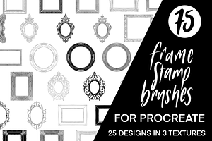 Procreate Frame Stamp Brushes