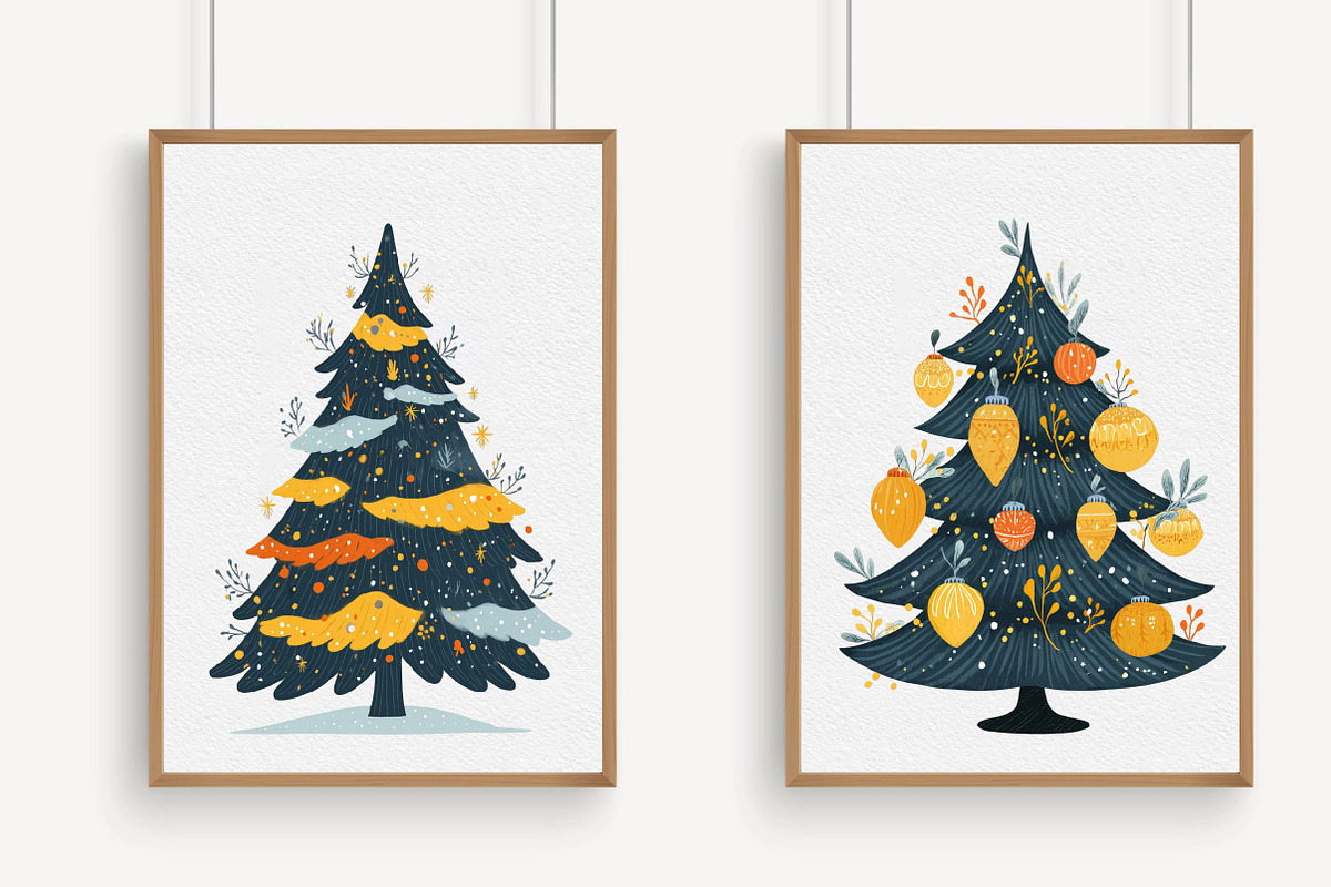 Christmas Tree Clipart, an Illustration by Libby Wishes (Photo 3 of 7)